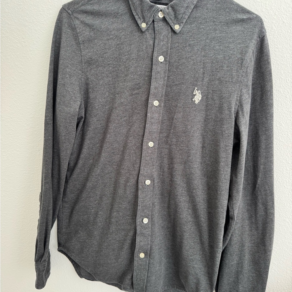 U.S. Polo Assn. Gray Casual Button Down Shirt
